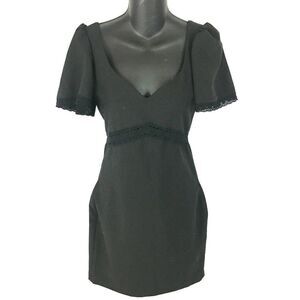 Modcloth Many Belles Black Sweet Heart Neck Dress Size 2 XS